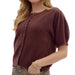 Sweater Knit Top - Chocolate WOMEN - Clothing - Sweaters & Cardigans Entro