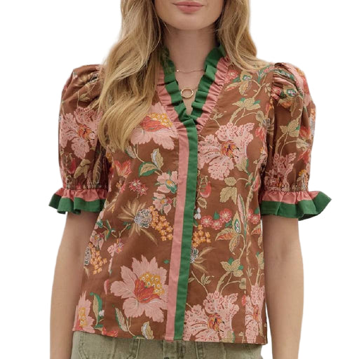 Floral Top WOMEN - Clothing - Tops - Short Sleeved Entro
