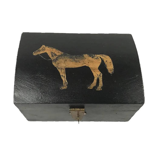 Standing Horse Antique Wood Box HOME & GIFTS - Home Decor - Decorative Accents Madison Bay Co.