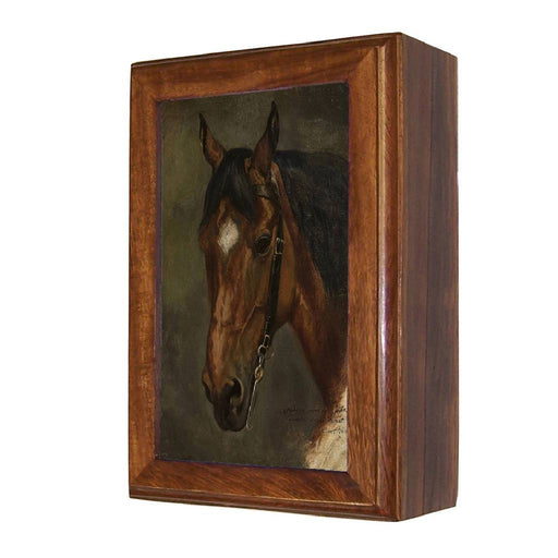 Horse Head Portrait Wood Trinket Box - Small HOME & GIFTS - Home Decor - Decorative Accents Madison Bay Co.