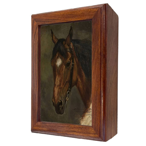 Horse Head Portrait Wood Trinket Box - Medium HOME & GIFTS - Home Decor - Decorative Accents Madison Bay Co.