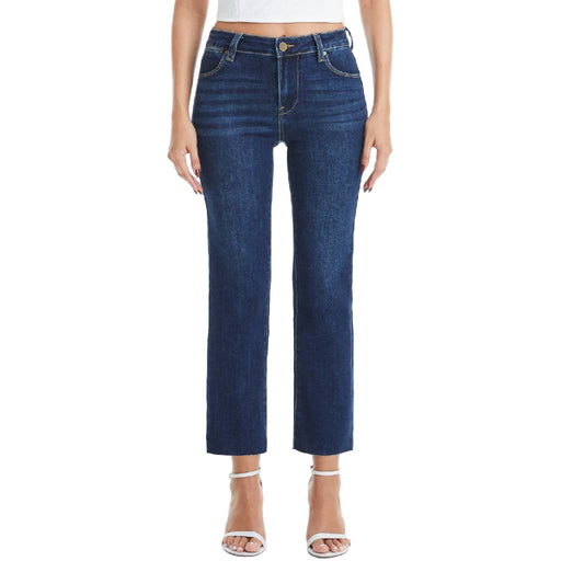 Bayeas Mid Rise Straight Raw Edge Jean WOMEN - Clothing - Jeans Bayeas