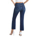 Bayeas Mid Rise Straight Raw Edge Jean WOMEN - Clothing - Jeans Bayeas
