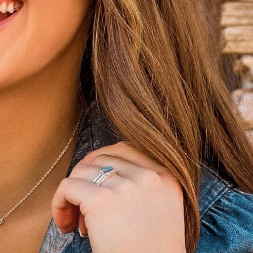 Montana Silversmiths Triple Threat Stacked Ring Set WOMEN - Accessories - Jewelry - Rings Montana Silversmiths