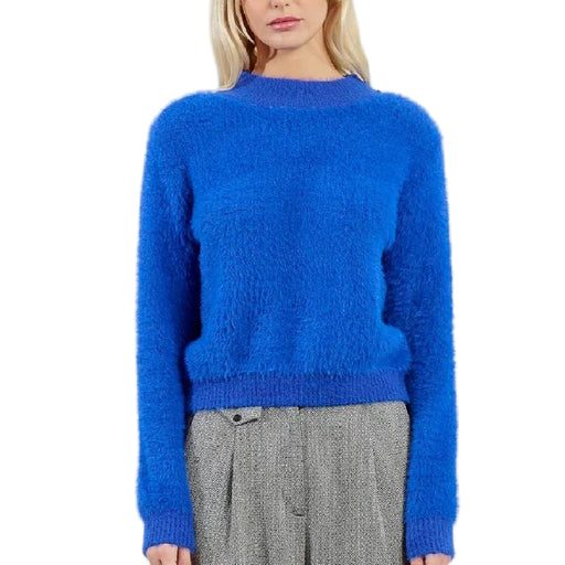 Fluffy Royal Blue Sweater WOMEN - Clothing - Sweaters & Cardigans Molly Bracken
