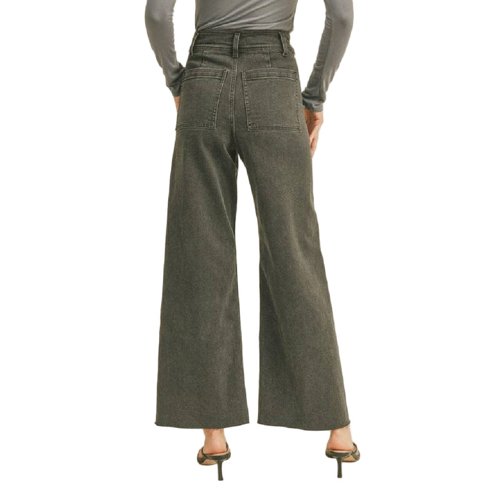 Straight Wide Leg Denim Jean