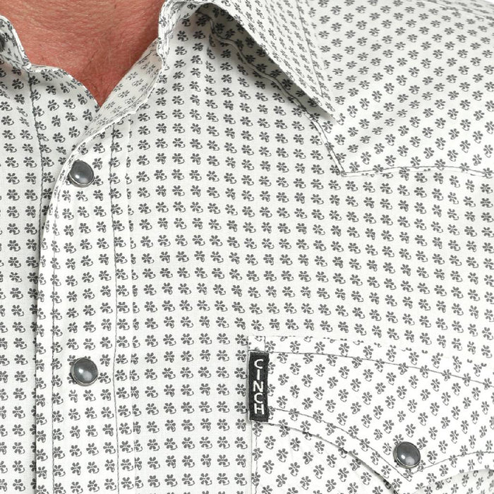 Cinch Men's Modern Geo Print Pearl Snap Shirt
