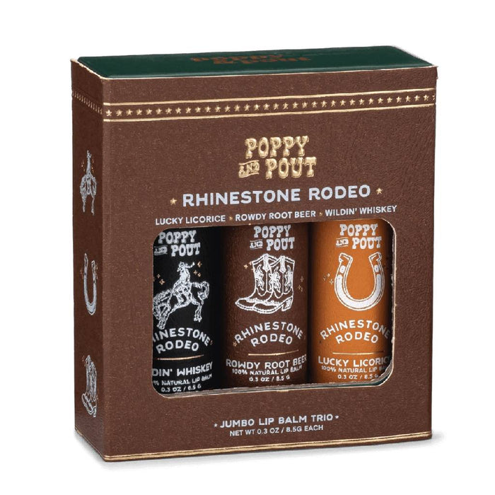 Rhinestone Rodeo Lip Balm Trio Gift Set