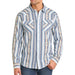 Panhnadle Men's Modern Vintage Blue Aztec Snap Shirt MEN - Clothing - Shirts - Long Sleeve Panhandle