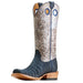 Ariat Women's Futurity Boon Navy Suede Caiman Belly Western Boot WOMEN - Footwear - Boots - Exotic Boots Ariat Footwear