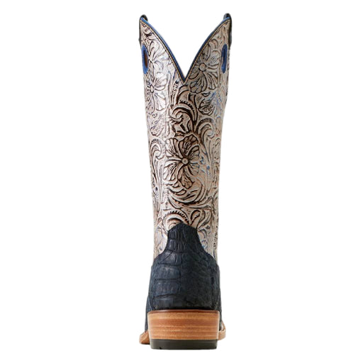 Ariat Women's Futurity Boon Navy Suede Caiman Belly Western Boot WOMEN - Footwear - Boots - Exotic Boots Ariat Footwear
