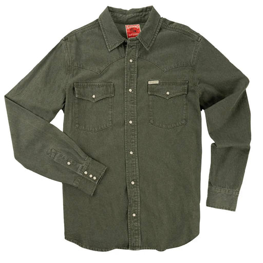 Sendero Provisions Men's The Wyatt Snap Shirt - Faded Olive MEN - Clothing - Shirts - Long Sleeve Sendero Provisions Co