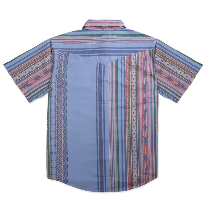 Sendero Provisions Men's The Wyatt Snap Shirt - Western Stripe Sky Blue