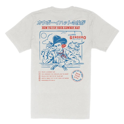 Sendero Provisions Men's Tip Your Hat Tee - Vintage White MEN - Clothing - T-Shirts & Tanks Sendero Provisions Co