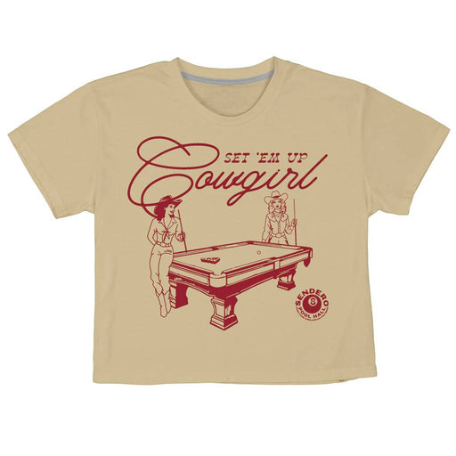 Sendero Provisions Women's Set Em Up Crop Tee - Cream WOMEN - Clothing - Tops - Short Sleeved Sendero Provisions Co