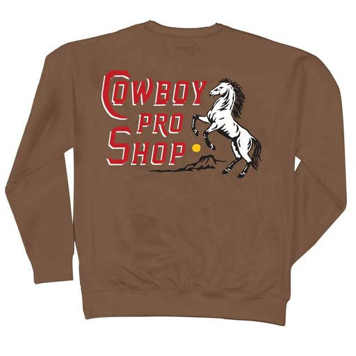Sendero Provisions Men's Cowboy Pro Shop Sweatshirt - Light Brown MEN - Clothing - Pullovers & Hoodies Sendero Provisions Co
