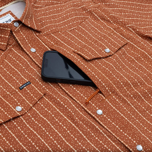 Poncho The Earl Western Shirt - Slim Fit MEN - Clothing - Shirts - Short Sleeve Poncho Outdoors