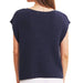Relaxed Fit Slub Knit Sweater Top - Midnight Navy WOMEN - Clothing - Tops - Short Sleeved In February