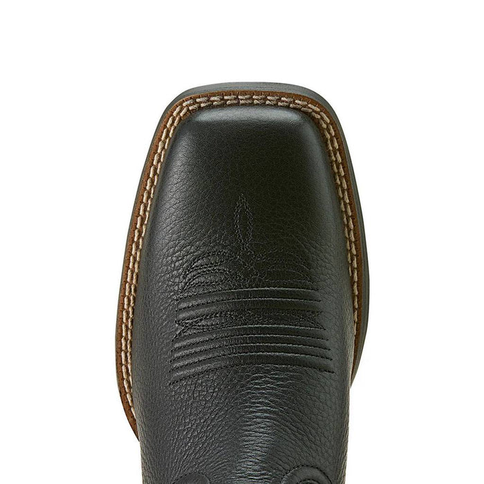 Ariat Women's Square Toe Filly Black Deertan Western Boot