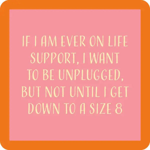 Size 8 Coaster HOME & GIFTS - Gifts Drinks On Me