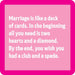 Marriage Deck of Cards Coaster HOME & GIFTS - Gifts Drinks On Me