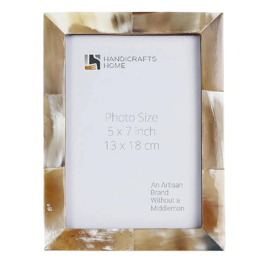 Horn Inlay Frame 5x7 - Essence White HOME & GIFTS - Home Decor - Decorative Accents Handicrafts Home