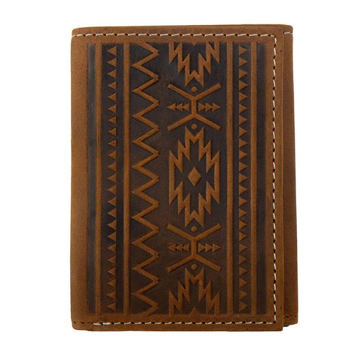 Nocona Embossed Southwest Trifold Wallet MEN - Accessories - Wallets & Money Clips M&F Western Products