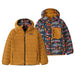 Patagonia Boy's Reversible Down Sweater Hoodie - Salmon Energy/Ink Black KIDS - Boys - Clothing - Outerwear - Jackets Patagonia