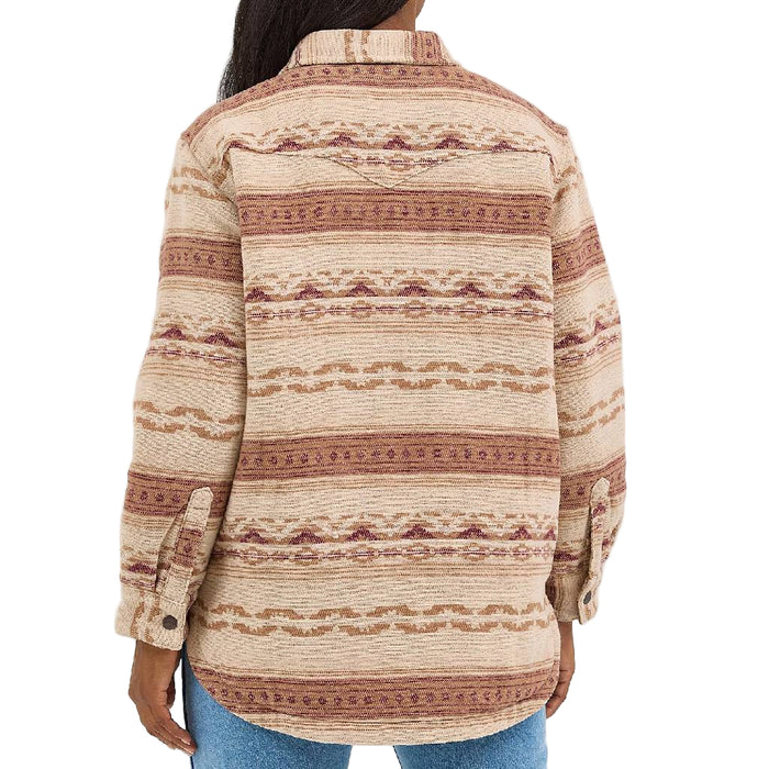 Wrangler Women's Quilt Lined Jacquard Shacket