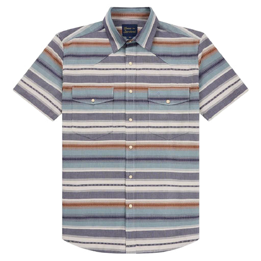 Texas Standard Ranger Pearl Snap Shirt - Pecos Blue MEN - Clothing - Shirts - Short Sleeve Texas Standard