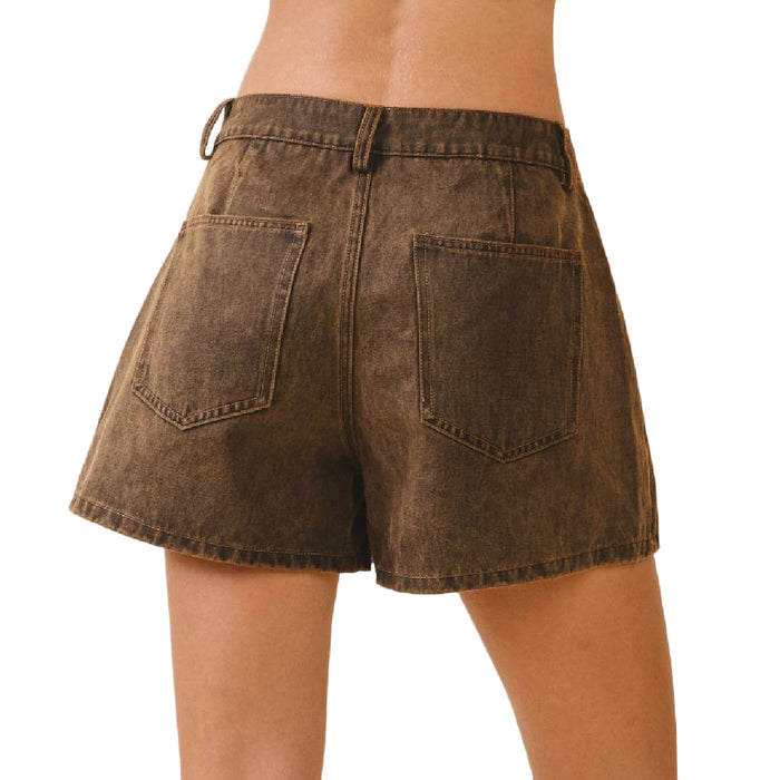 Front Wrap Denim Skort WOMEN - Clothing - Skirts TCEC