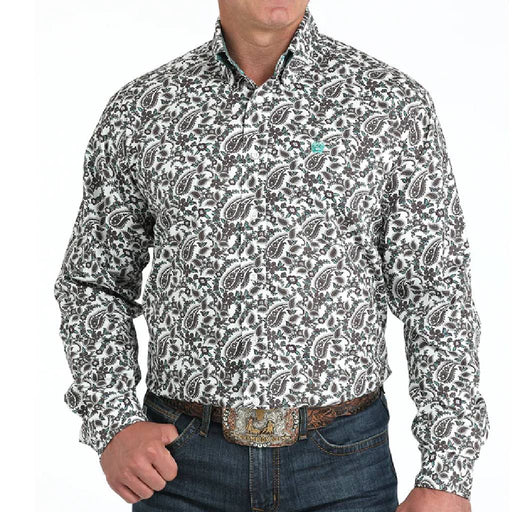 Cinch Men's Paisley Print Button Down Shirt MEN - Clothing - Shirts - Long Sleeve Cinch