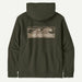 Patagonia Men's Boardshort Logo Uprisal Hoodie - Basin Green MEN - Clothing - Pullovers & Hoodies Patagonia