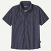 Patagonia Men's Back Step Shirt - Salmond and Flowers/Sunken Blue MEN - Clothing - Shirts - Short Sleeve Patagonia