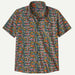 Patagonia Men's Go To Shirt - Salmon Enerty/Old Growth Green MEN - Clothing - Shirts - Short Sleeve Patagonia