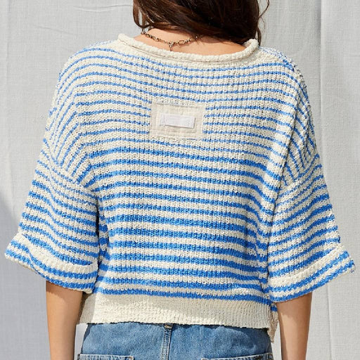 Striped Slouchy Sweater WOMEN - Clothing - Sweaters & Cardigans Illa Illa