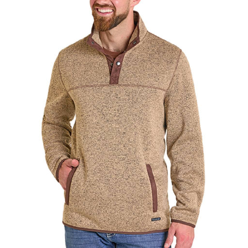Panhandle Slim Men's Melange Henley Pullover - Tan MEN - Clothing - Pullovers & Hoodies Panhandle