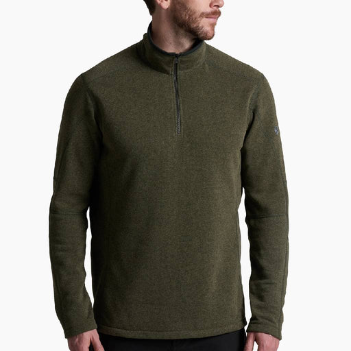 KÜHL Men's Revel 1/4 Zip Pullover - Moss Stone MEN - Clothing - Pullovers & Hoodies Kühl