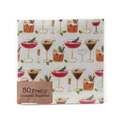 Paper Cocktail Napkins with Cocktail Pattern HOME & GIFTS - Home Decor - Seasonal Decor Creative Co-Op