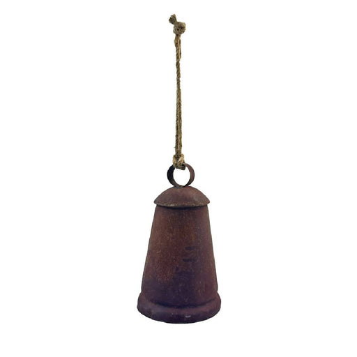 Metal Bell Ornament with Jute Hanger and Rust Finish HOME & GIFTS - Home Decor - Seasonal Decor Creative Co-Op