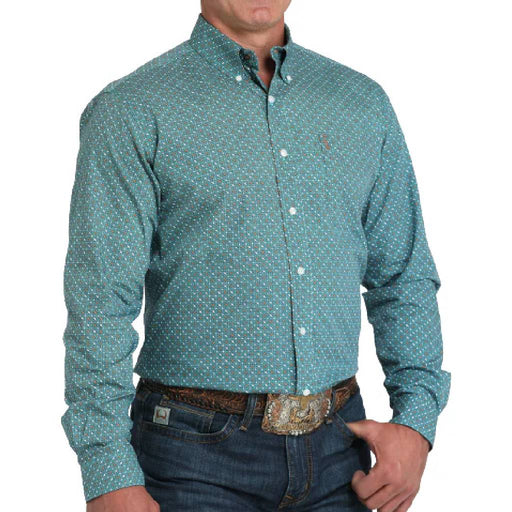 Cinch Men's Geo Print Button Down Shirt MEN - Clothing - Shirts - Long Sleeve Cinch