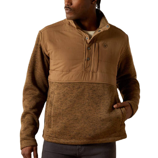 Ariat Men's Caldwell Reinforced Snap Sweater - Khaki MEN - Clothing - Pullovers & Hoodies Ariat Clothing