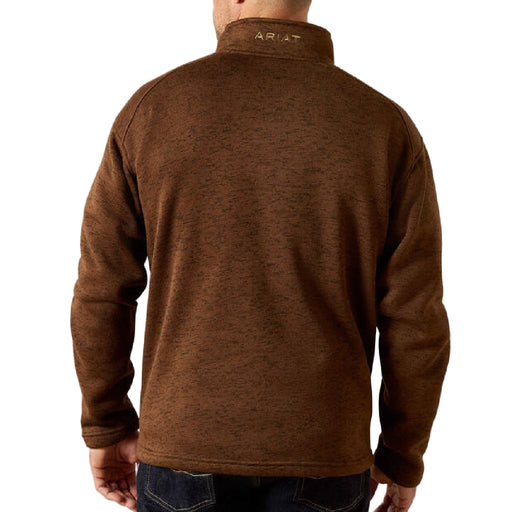 Ariat Men's 1/4 Zip Caldwell Logo Sweater - Carafe MEN - Clothing - Pullovers & Hoodies Ariat Clothing