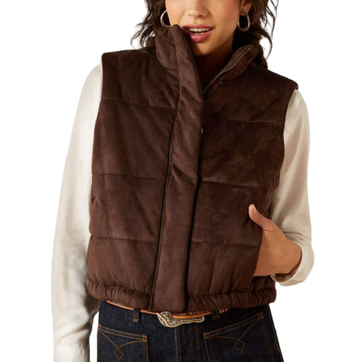 Ariat Women's Swirl Faux Leather Vest WOMEN - Clothing - Outerwear - Vests Ariat Clothing