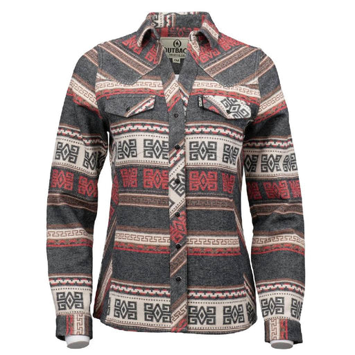 Outback Trading Women's Lorelei Performance Pearl Snap Shirt WOMEN - Clothing - Tops - Long Sleeved Outback Trading Co