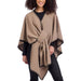 Mud Pie Women's Hayward Blanket Poncho - Oatmeal WOMEN - Clothing - Sweaters & Cardigans Mud Pie