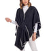 Mud Pie Women's Hayward Blanket Poncho - Black WOMEN - Clothing - Sweaters & Cardigans Mud Pie