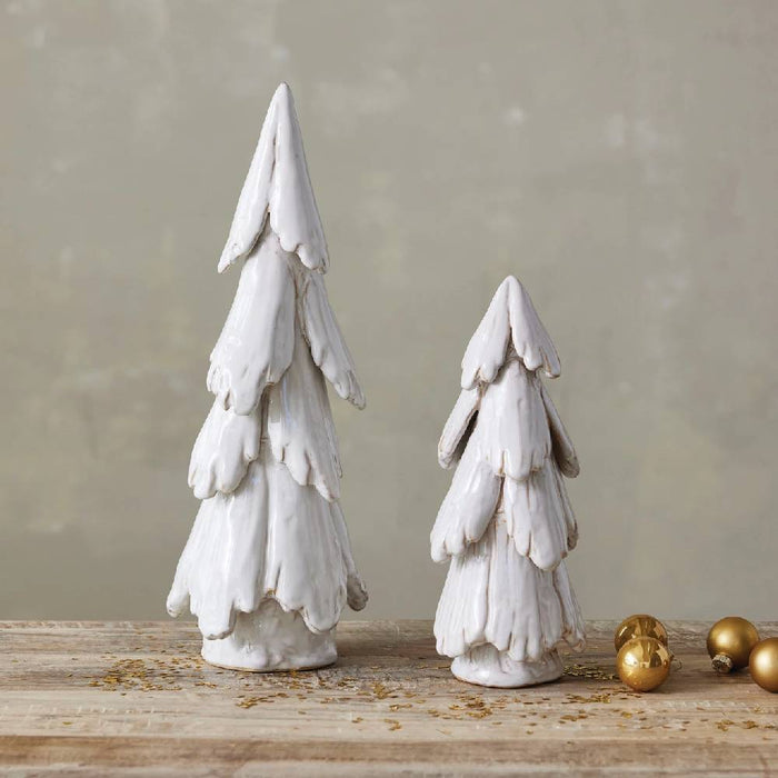 Handmade Stoneware Tree - White