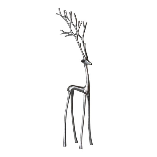Cast Aluminum Reindeer Gunmetal Silver HOME & GIFTS - Home Decor - Seasonal Decor Creative Co-Op
