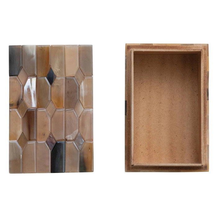 Handmade Natural Horn & MDF Box
